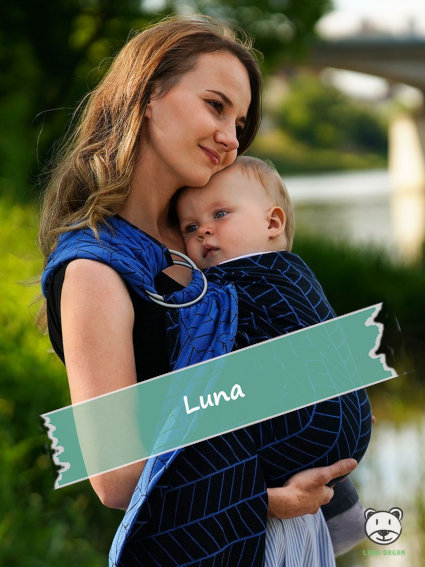 Μάρσιπος Αγκαλιάς Ring Sling Big Herringbone Blue