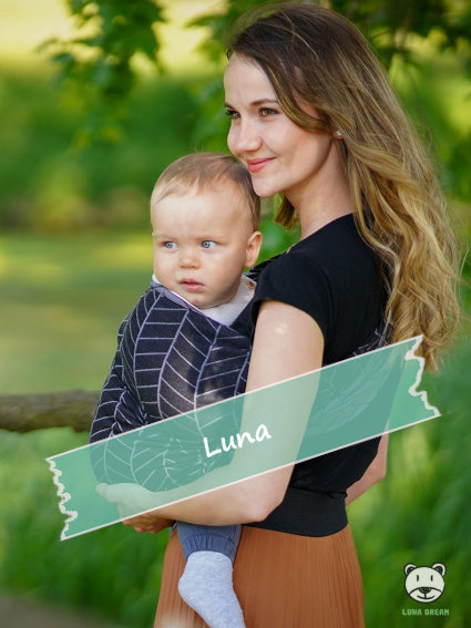 Big Herringbone Dark Grey Ring Sling