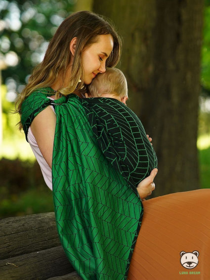 Big Herringbone Green Ring Sling - Image 4