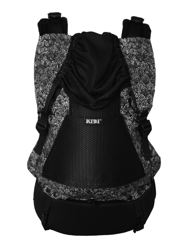 KiBi Evo AIR Baby Carrier Dandelion Black via Asteraki Slings - Image 4