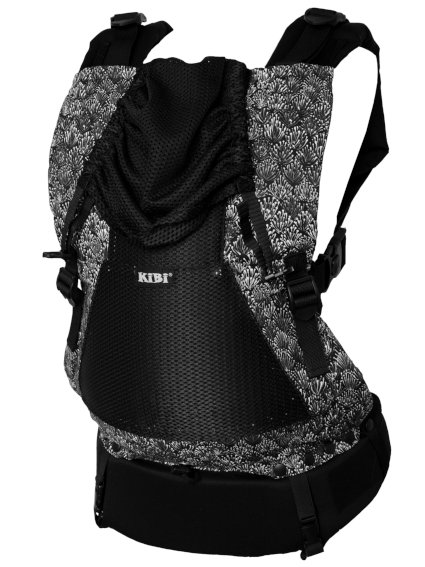 KiBi Evo AIR Baby Carrier Dandelion Black via Asteraki Slings - Image 2