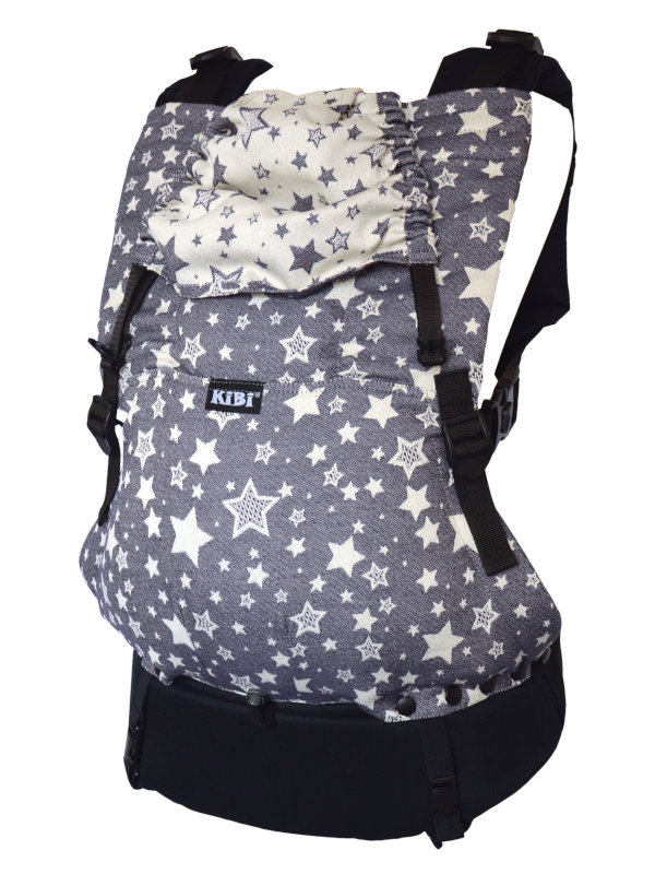KiBi Evo Baby Carrier Dark Blue Stars via Asteraki Slings - Image 4