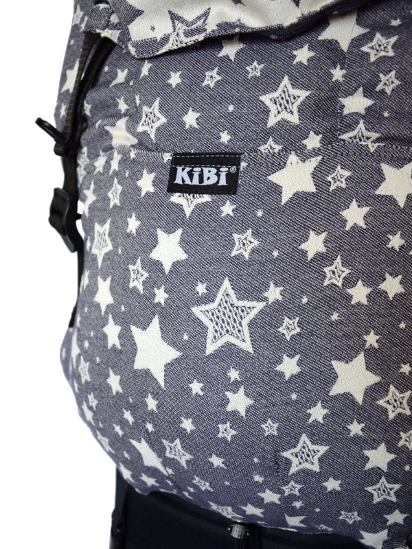 KiBi Evo Baby Carrier Dark Blue Stars via Asteraki Slings - Image 3