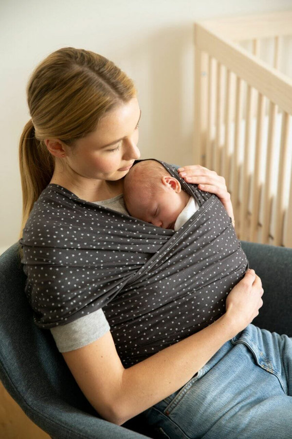 Ergobaby AURA Stretchy Wrap - Twinkle Grey - Image 4