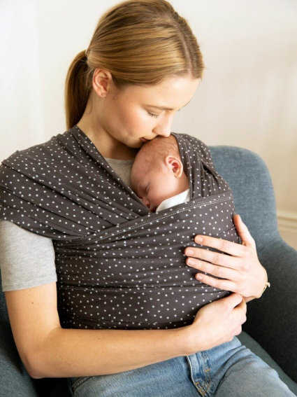 Ergobaby AURA Stretchy Wrap - Twinkle Grey