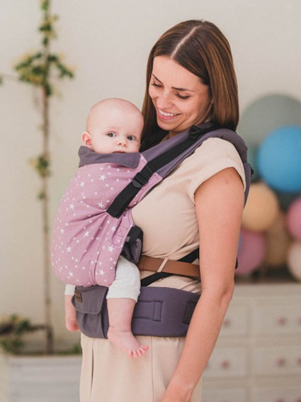 Kinder Hop Multi Grow Carrier Heather Sky via Asteraki Slings - Image 4