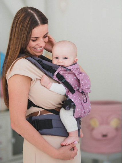 Kinder Hop Multi Grow Carrier Heather Sky via Asteraki Slings - Image 6