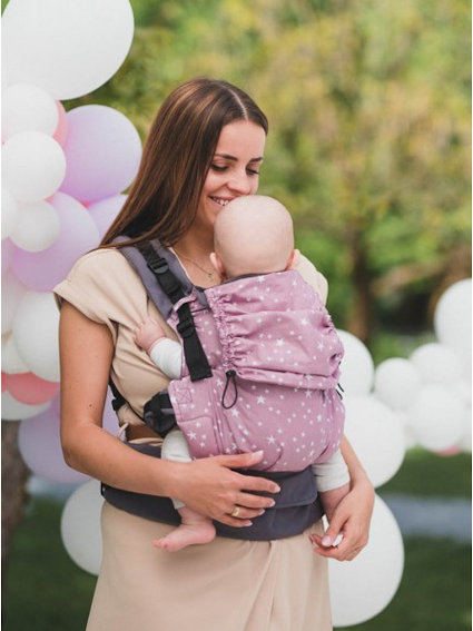 Kinder Hop Multi Grow Carrier Heather Sky via Asteraki Slings - Image 7