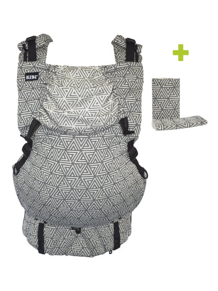 KiBi IN Baby Carrier Grey Illusion via Asteraki Slings - Image 2