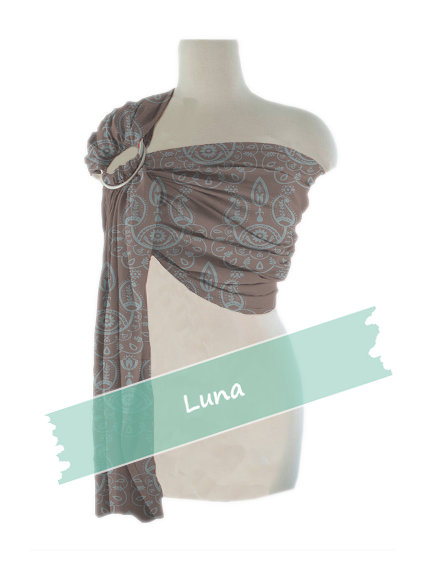 Ζακάρ Υφαντός Μάρσιπος Αγκαλιάς Ring Sling Paisley Cloud Blue