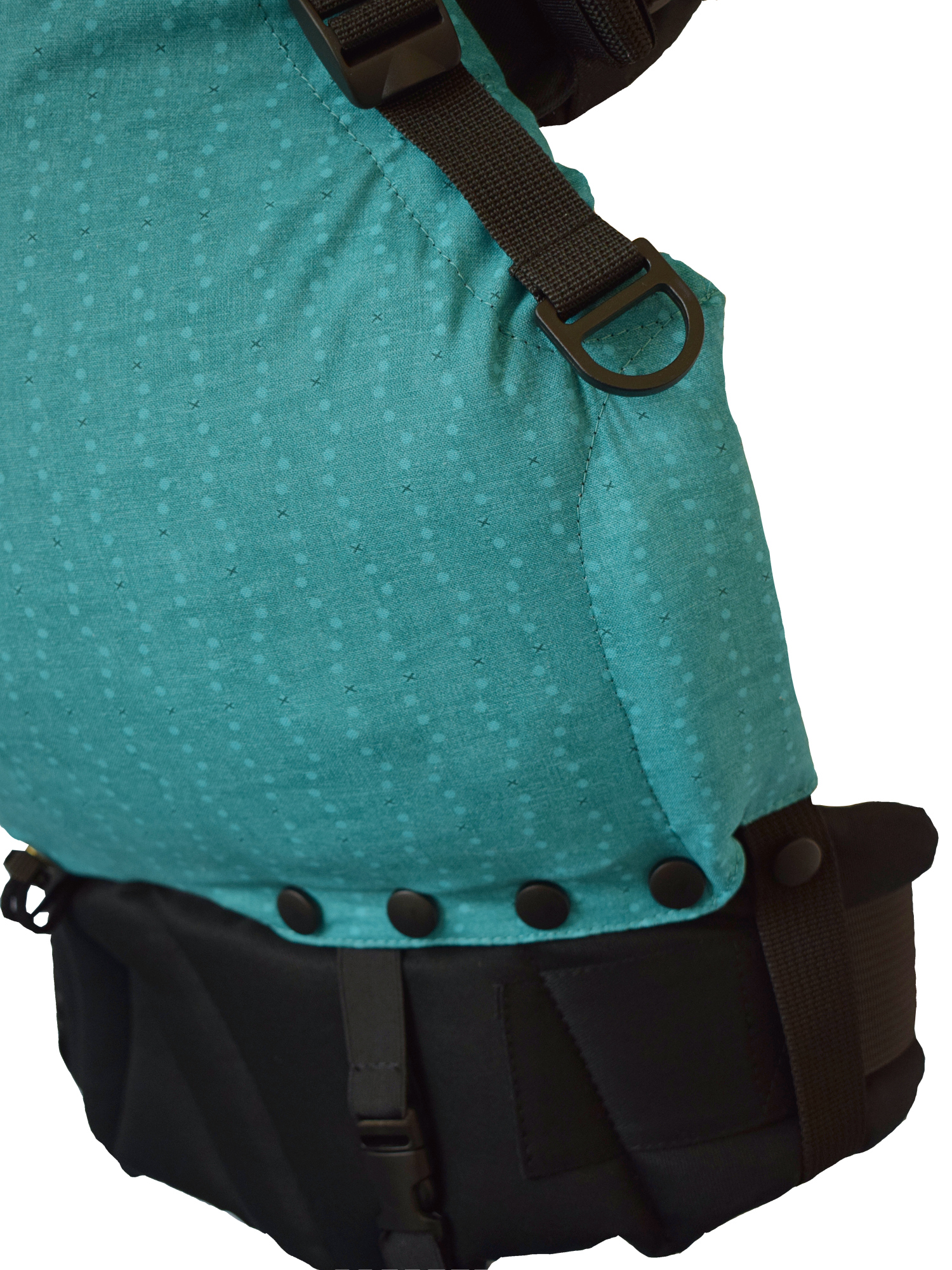KiBi IN Baby Carrier Track Turquoise via Asteraki Slings - Image 4
