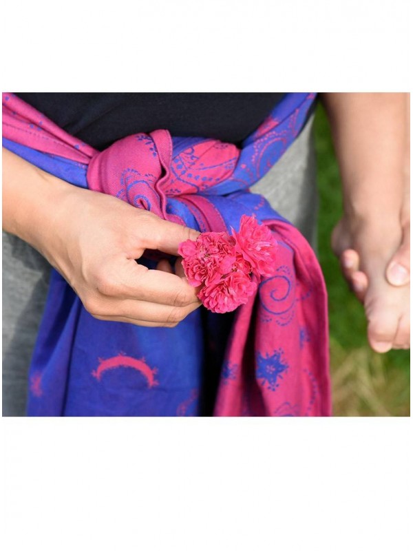 Woven Wrap Pink Blue - Image 3