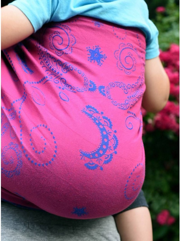 Woven Wrap Pink Blue - Image 4
