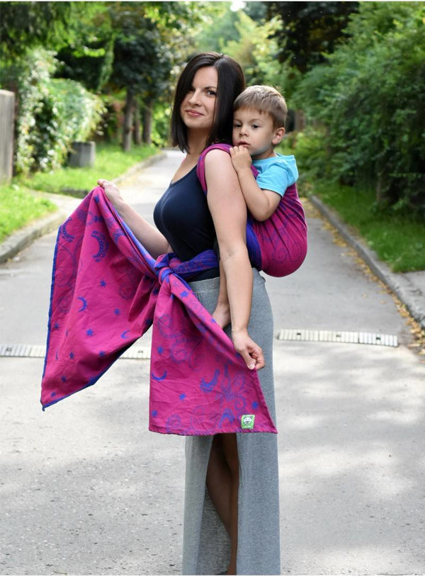 Woven Wrap Pink Blue - Image 5
