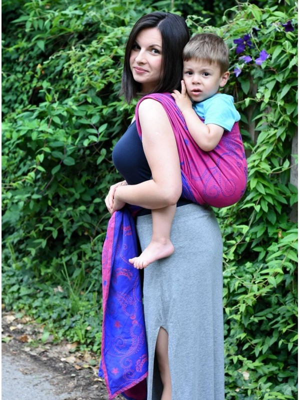 Woven Wrap Pink Blue - Image 6