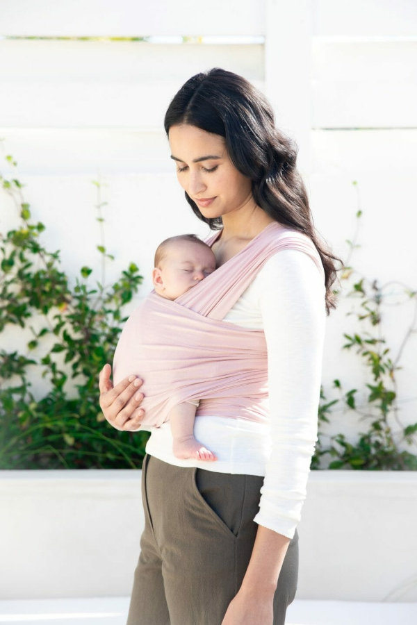 Ergobaby AURA Stretchy Wrap - Blush Pink - Image 4