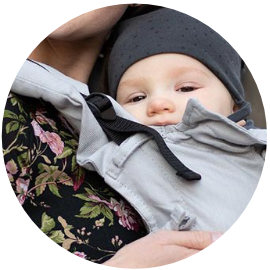 Handle for attaching a pacifier or teether