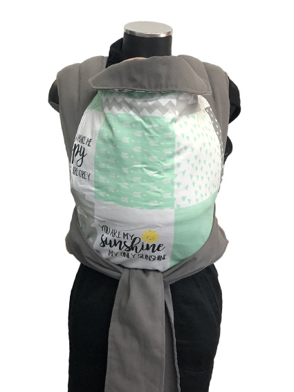 Εργονομικός μάρσιπος Αστεράκι mei tai Sunshine Patchwork και γκρι ράντες 4682