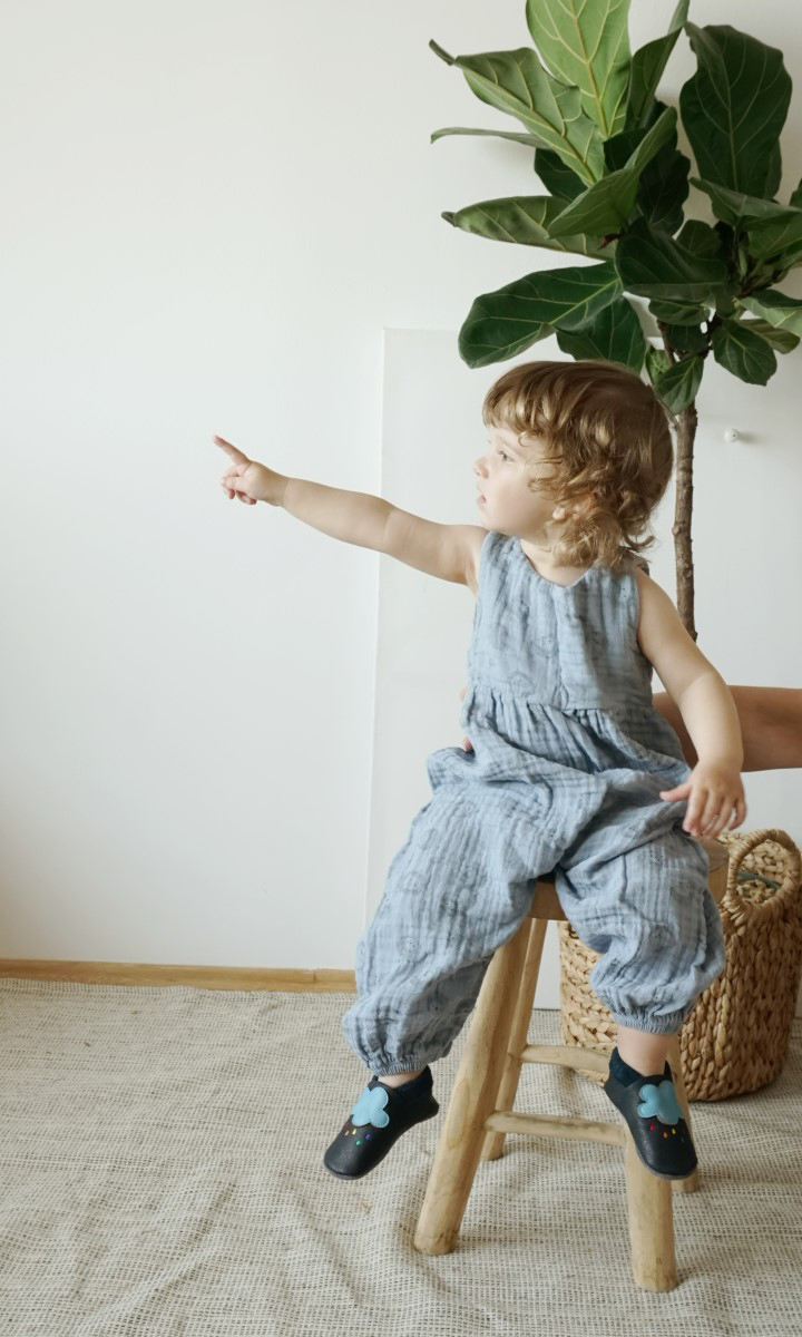 Baobaby βρεφικά παπούτσια αγκαλιάς με μαλακή σόλα, Cloud, συννεφάκια