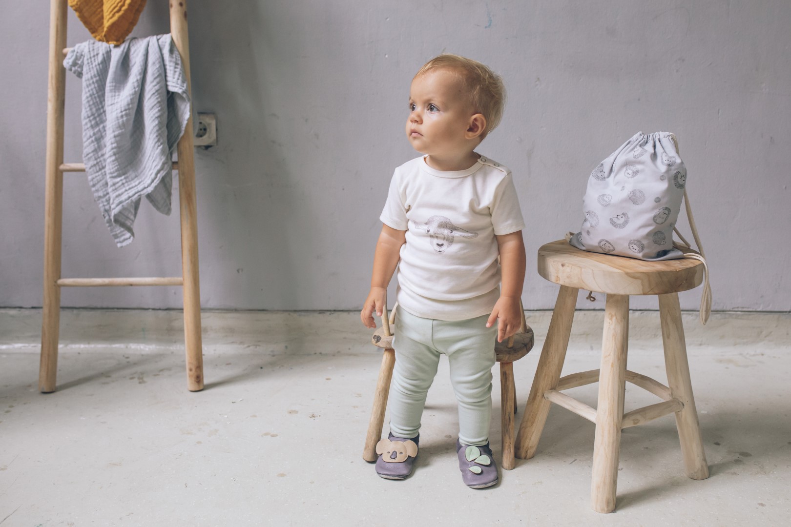 Baobaby βρεφικά παπούτσια αγκαλιάς με μαλακή σόλα, Koala, κοάλα
