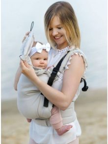 Εργονομικός μάρσιπος Kinder Hop Ecru Bamboo, τόσο απαλό!