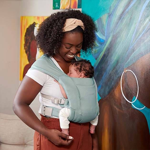 Ergobaby Embrace Soft Air Mesh Sage ergonomic carrier