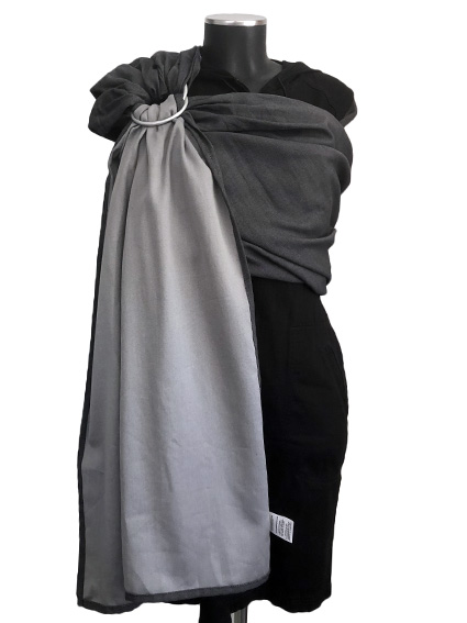 Εργονομικός Μάρσιπος με κρίκους Ring Sling Soft and Cool Grey-Graphite