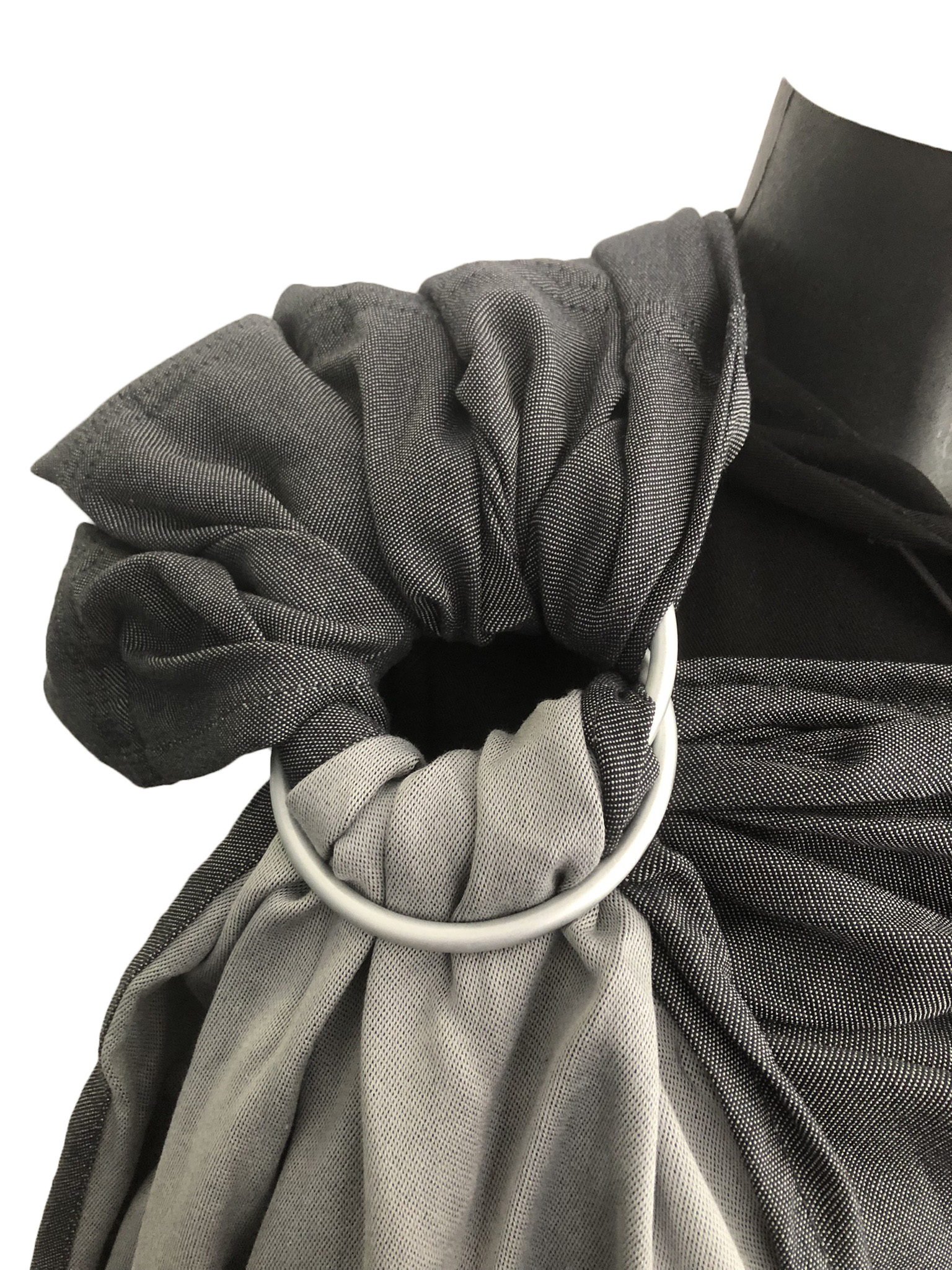 Εργονομικός Μάρσιπος με κρίκους Ring Sling Soft and Cool Grey-Graphite