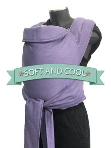 Μάρσιπος mei tai soft and cool μωβ-λιλά lilac purple 100% οργανικό βαμβάκι, απαλό και δροσερό
