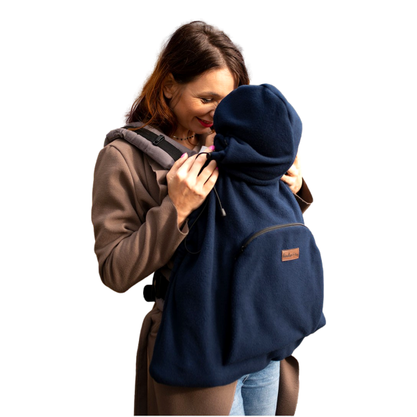 Κάλυμμα μάρσιπου για το κρύο, από ύφασμα fleece, μπλε ναυτικό, navy blue