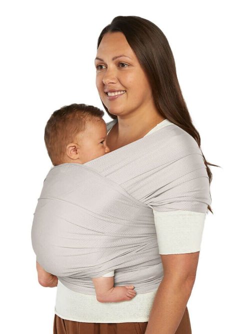 Ελαστικός μάρσιπος Aura mesh baby wrap χρώμα Soft Grey