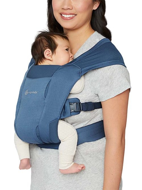 Μάρσιπος εργονομικός για νεογέννητα Ergobaby Embrace Air Mesh Blue