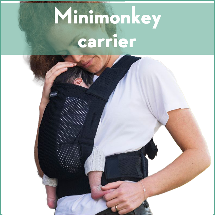 Minimonkey carrier with buckles