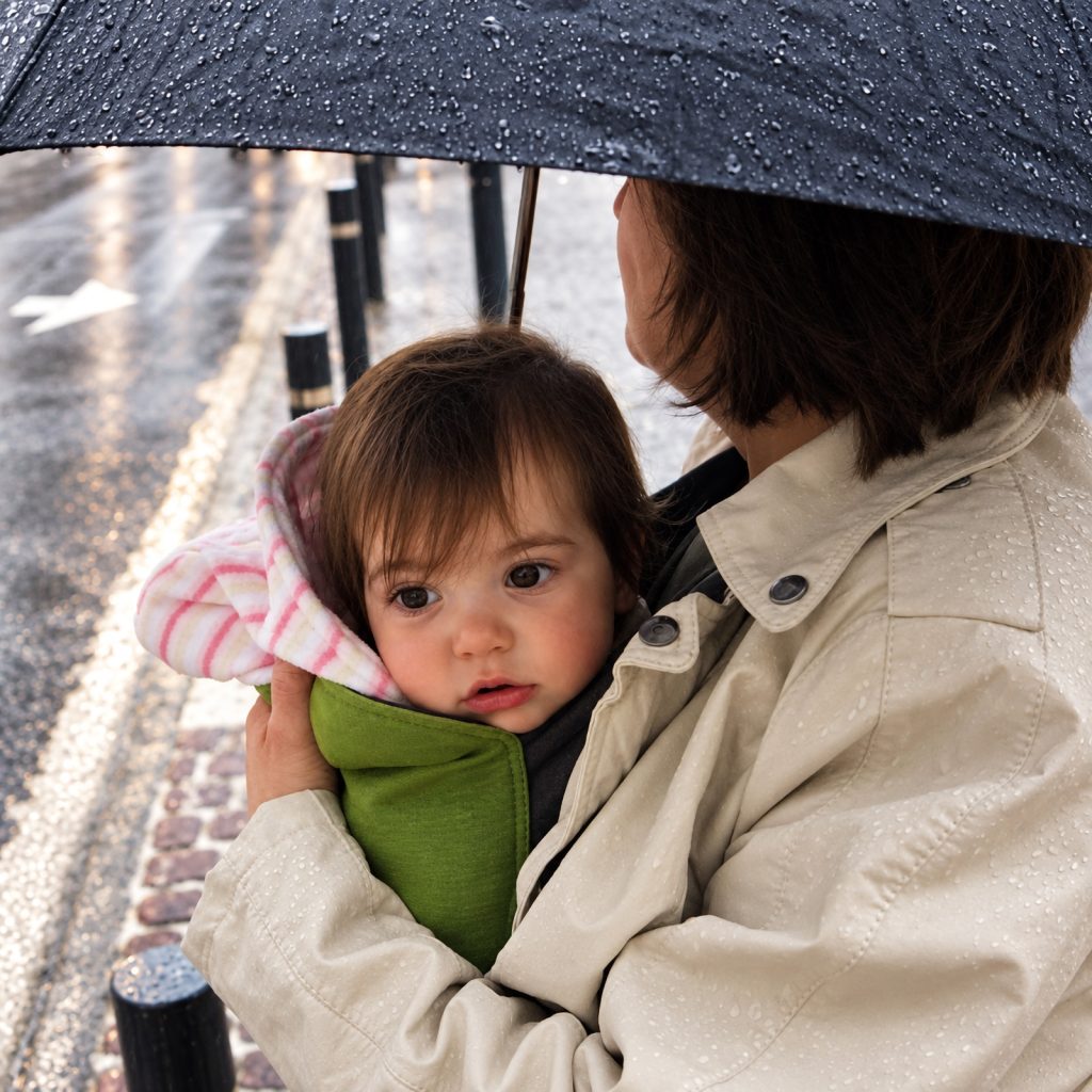 Rainy weather and babywearing